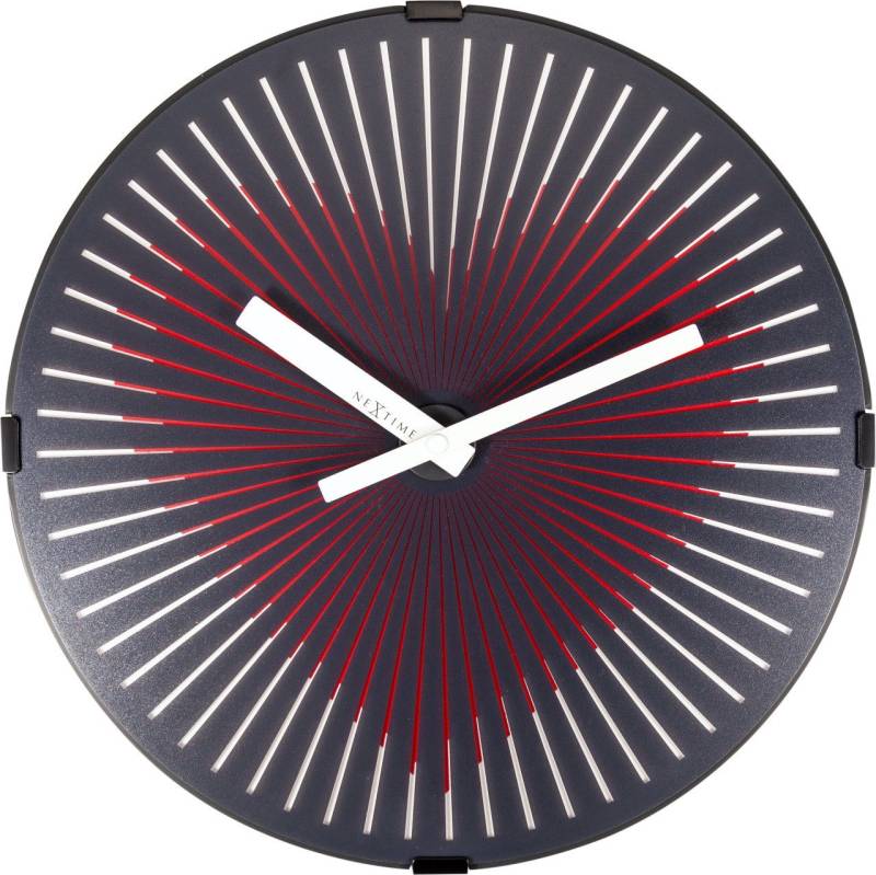 NEXTIME Wanduhr Nextime Wanduhr Motion Heart Red Ø 30,7 cm von NEXTIME