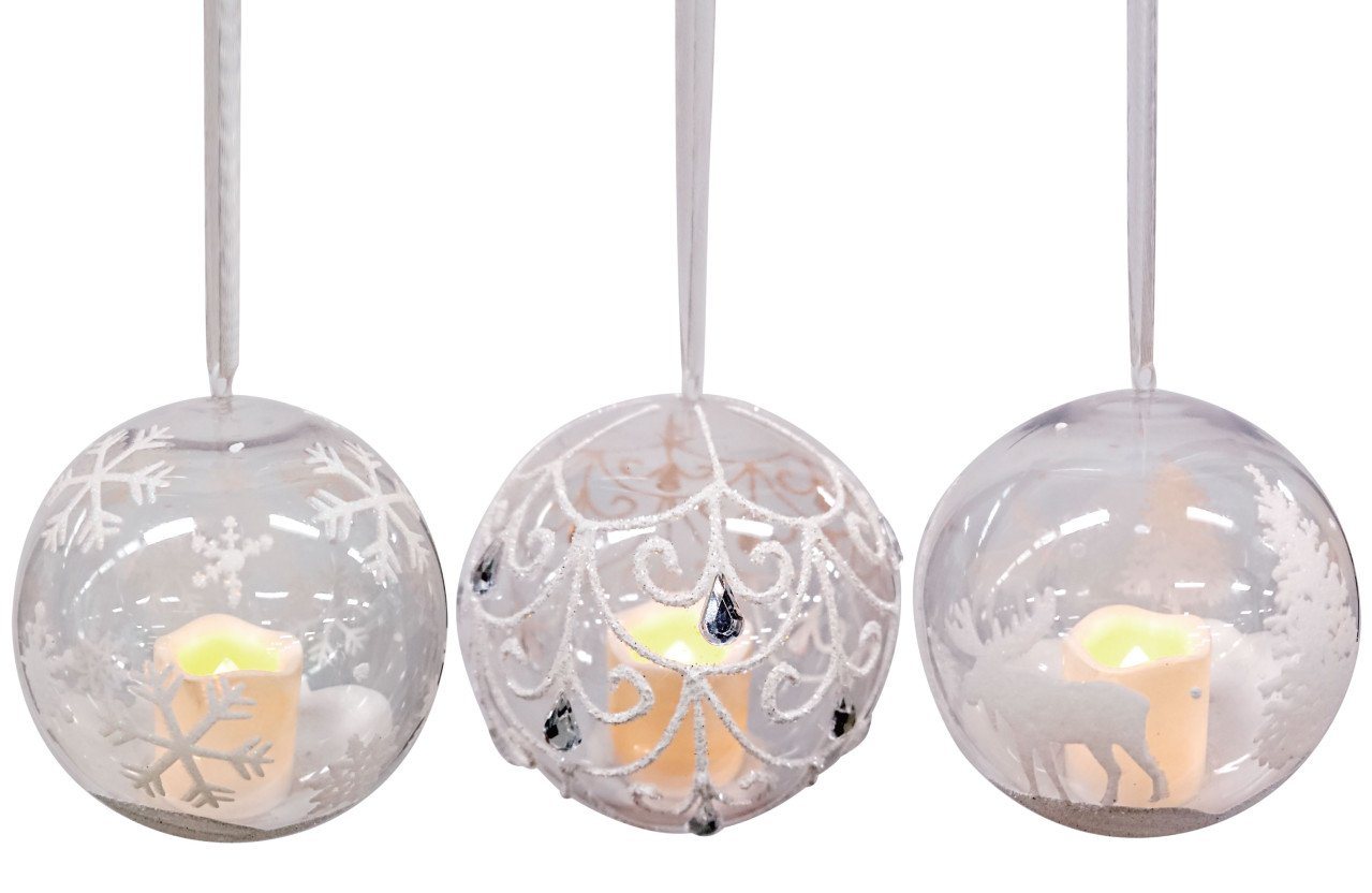 Trend Line Weihnachtsbaumkugel TrendLine Weihnachtskugel 1 LED warmweiß, für den von Trend Line