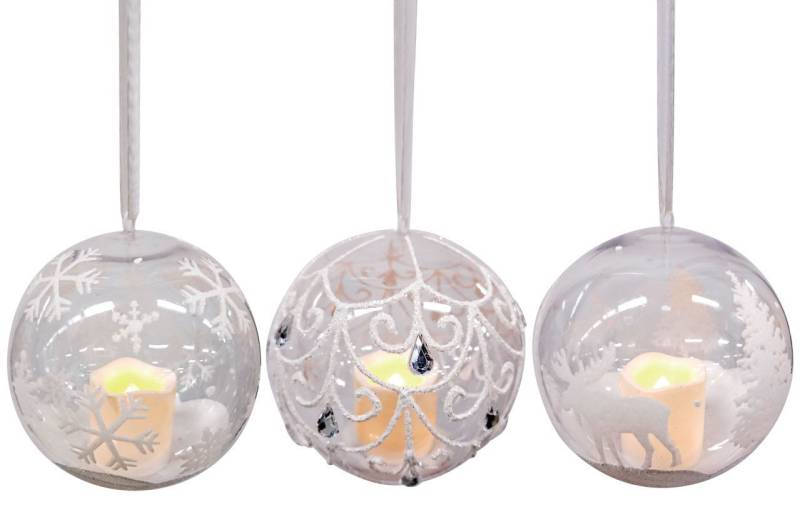 Trend Line Weihnachtsbaumkugel TrendLine Weihnachtskugel 1 LED warmweiß, für den von Trend Line