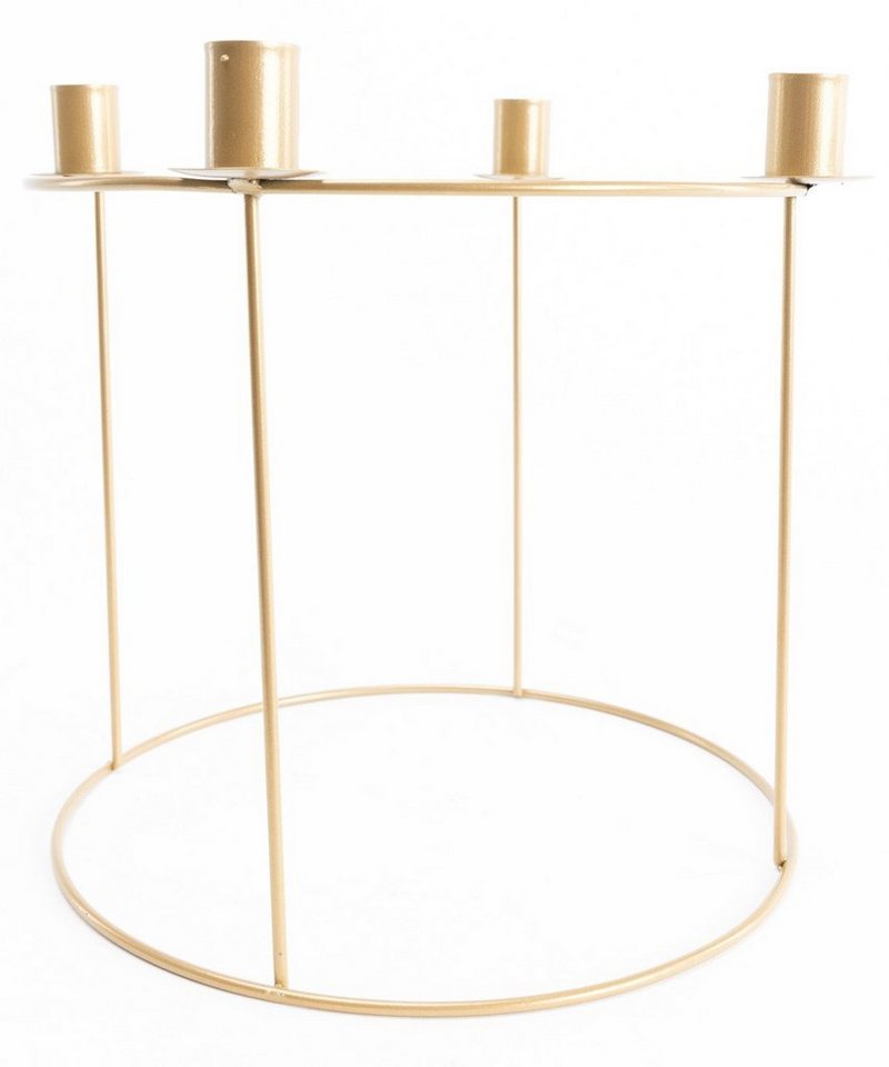 Trend Line Weihnachtsfigur TrendLine Adventskranz Metall Ø 29 x 25 cm gold von Trend Line