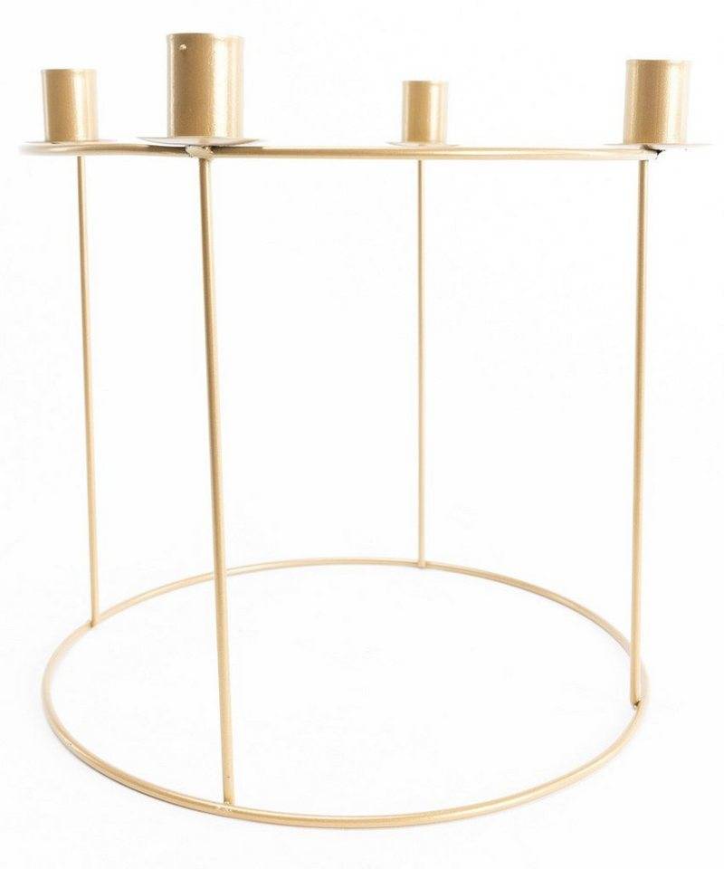 Trend Line Weihnachtsfigur TrendLine Adventskranz Metall Ø 29 x 25 cm gold Trend Line Weihnachtsfigur TrendLine Adventskranz Metall Ø 29 x 25 cm gold von Trend Line