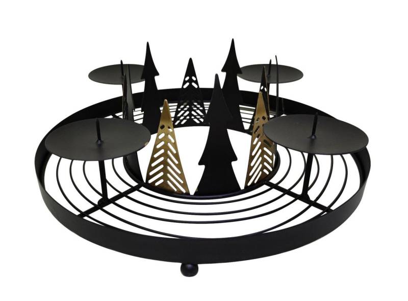 Trend Line Weihnachtsfigur TrendLine Adventskranz aus Metall Ø 30 cm x 11 cm Trend Line Weihnachtsfigur TrendLine Adventskranz aus Metall Ø 30 cm x 11 cm von Trend Line