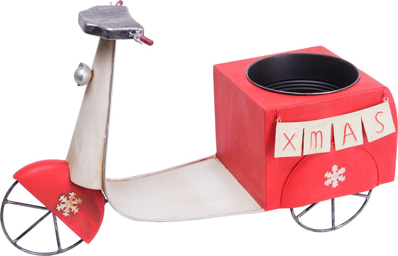 Trend Line Weihnachtsfigur TrendLine Blumentopf Metall Roller Xmas 55 x 33 cm von Trend Line