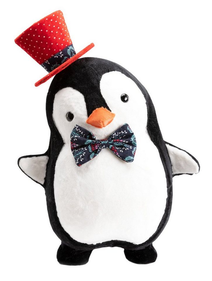 Trend Line Weihnachtsfigur TrendLine Dekofigur Pinguin mit Zylinder 37 x 23 von Trend Line