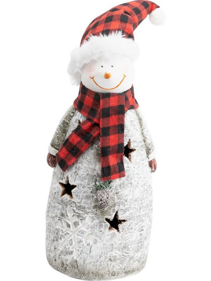 Trend Line Weihnachtsfigur TrendLine Dekofigur Schneemann 43 x 20 cm weiß-rot Trend Line Weihnachtsfigur TrendLine Dekofigur Schneemann 43 x 20 cm weiß-rot von Trend Line