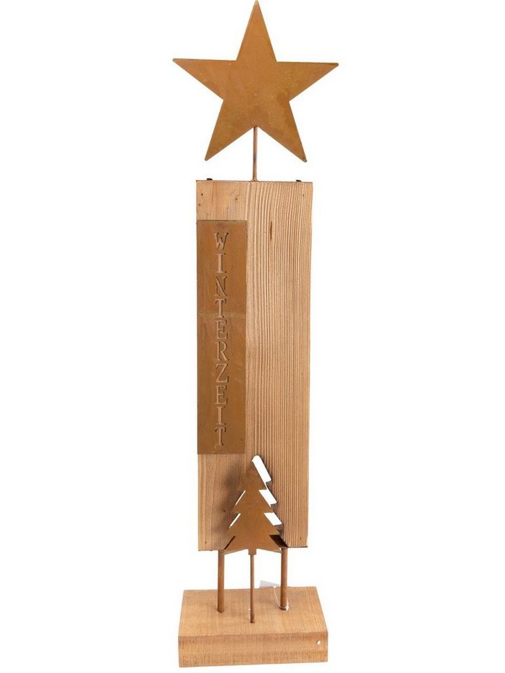 Trend Line Weihnachtsfigur TrendLine Weihnachtsaufsteller Holz Winterzeit Trend Line Weihnachtsfigur TrendLine Weihnachtsaufsteller Holz Winterzeit von Trend Line