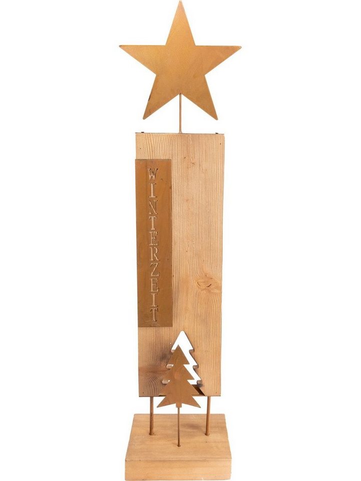 Trend Line Weihnachtsfigur TrendLine Weihnachtsaufsteller Holz Winterzeit Trend Line Weihnachtsfigur TrendLine Weihnachtsaufsteller Holz Winterzeit von Trend Line