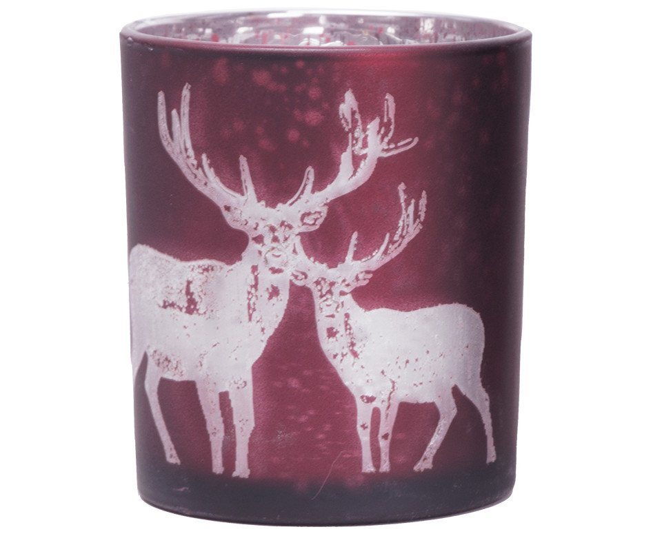 Trend Line Windlicht TrendLine Windlicht Glas Ø 8 cm rot silber Trend Line Windlicht TrendLine Windlicht Glas Ø 8 cm rot silber von Trend Line