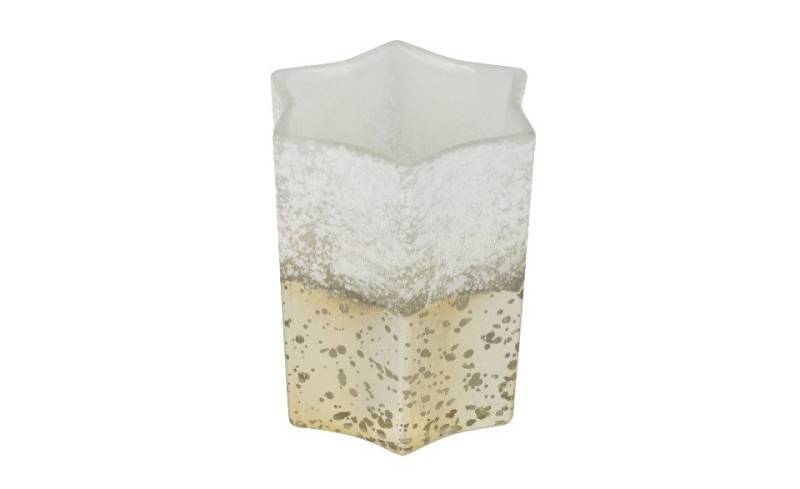 Trend Line Windlicht TrendLine Windlicht Glas Stern 9 cm weiß gold von Trend Line