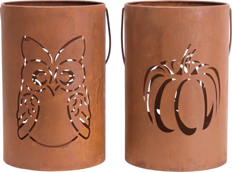 Trend Line Windlicht TrendLine Windlicht Metall 23 cm Rostoptik von Trend Line