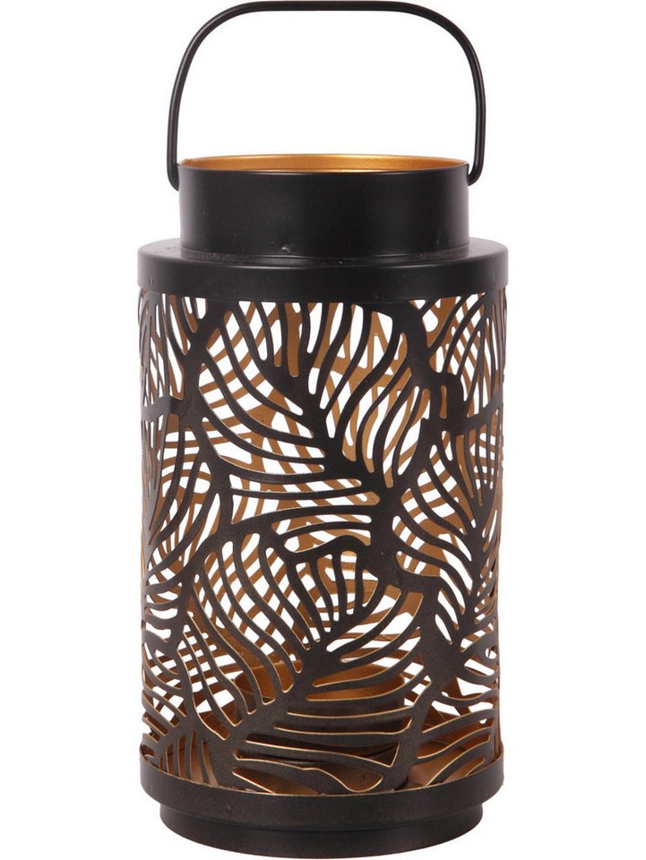 Trend Line Windlicht Windlicht Blätter Metall Ø 9 x 17 cm schwarz gold Trend Line Windlicht Windlicht Blätter Metall Ø 9 x 17 cm schwarz gold von Trend Line