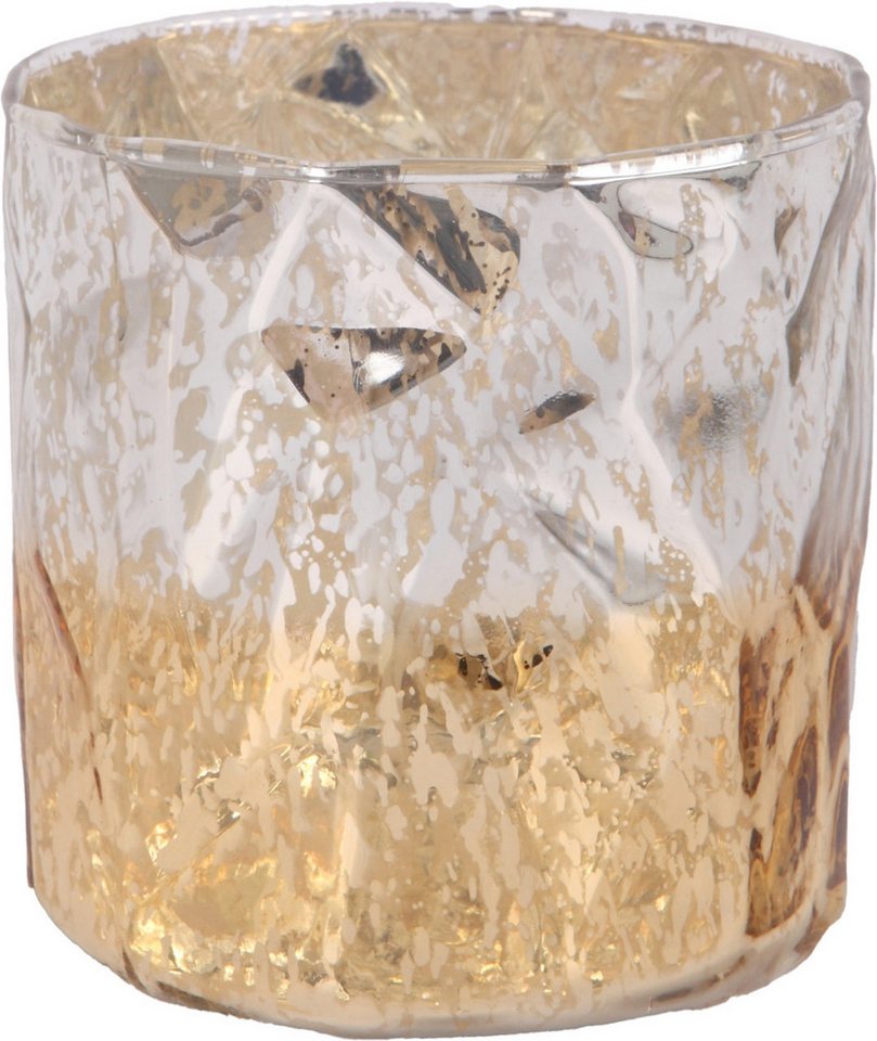 Trend Line Windlicht Windlicht Glas Ø 9 x 9 cm gold weiß Trend Line Windlicht Windlicht Glas Ø 9 x 9 cm gold weiß von Trend Line