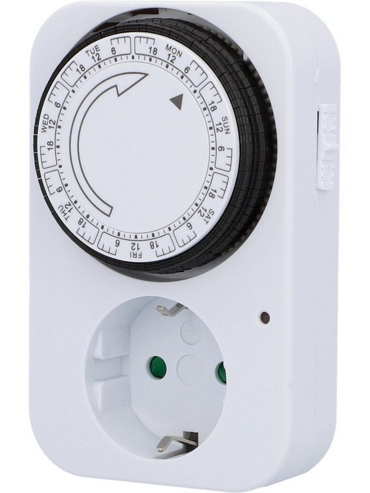 Trend Line Zeitschaltuhr Wochenzeitschaltuhr analog weiß max. 3.500 W von Trend Line