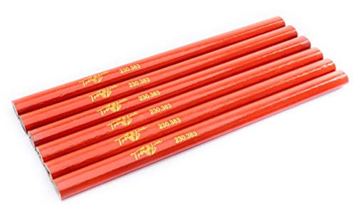 Trend Line Zimmermannsbleistifte 6 Stück Baubleistift Bleistift Maurerbleistift von Trend Line
