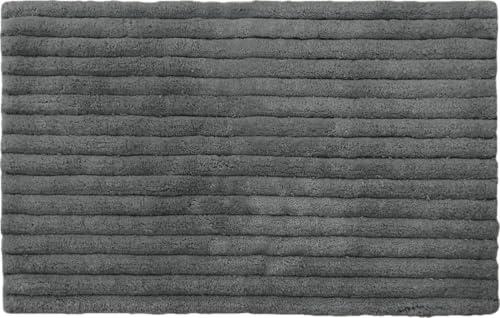 TrendLine Baumwoll Badteppich in anthrazit 50 x 80 cm Teppich Badvorleger TrendLine Baumwoll Badteppich in anthrazit 50 x 80 cm Teppich Badvorleger von Trend Line