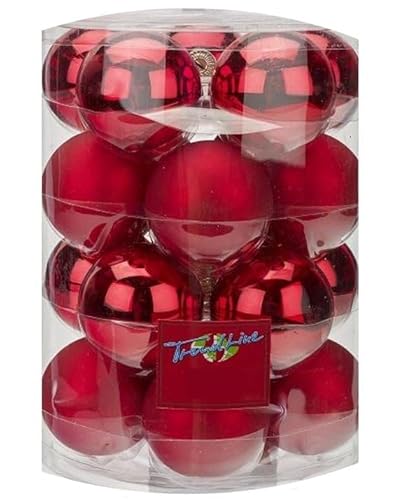 TrendLine Christbaumkugeln 16 Kugeln Ø 4 cm Rot Weihnachtskugeln Weihnachten TrendLine Christbaumkugeln 16 Kugeln Ø 4 cm Rot Weihnachtskugeln Weihnachten von Trend Line