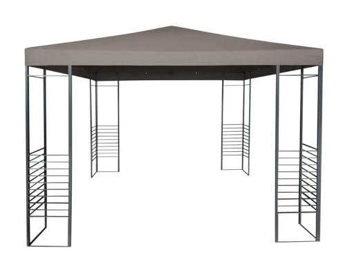 TrendLine Ersatzdach zu Pavillon Rio Polyester 3 x 3 m Taupe Sonnenschutz von Trend Line