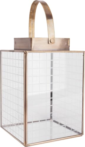 TrendLine Laterne Metall 21 x 14 cm Gold Laterne von Trend Line