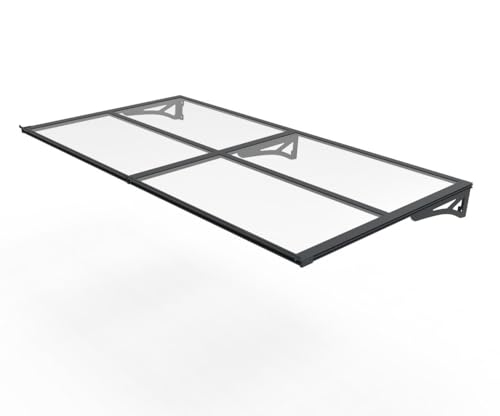 TrendLine Vordach Bordeaus Aluminium schwarz 200 x 90 cm TrendLine Vordach Bordeaus Aluminium schwarz 200 x 90 cm von Trend Line