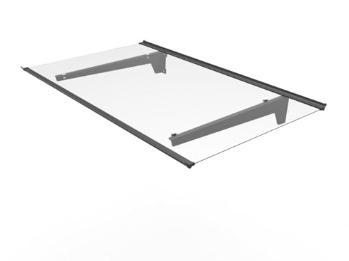 TrendLine Vordach Nizza Aluminum schwarz 140 x 90 cm von Trend Line