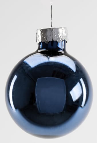 TrendLine Weihnachtskugeln Mini aus Glas Ø 35 mm Nachtblau 16 Stück Christbaum von Trend Line