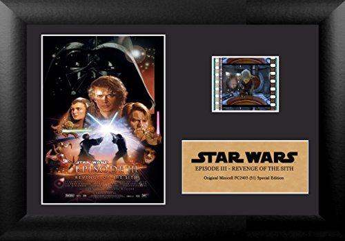 Trend Setters FilmCells Star Wars Episode III Revenge of The Sith Gerahmte FilmCells Special Edition Display, 17,8 x 12,7 cm, Schwarz, klein von Trend Setters