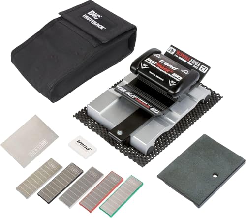 Trend Fast Track MK2 Schärfer, Konsistenter Schärfwinkel fördert die Lebensdauer des Werkzeugs, Diamantgeschliffen, FTS/KIT/MK2B, Schwarz von TREND