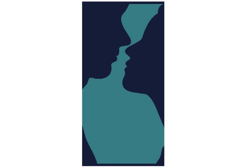 Trend Strandtuch Face Blau Marine, Jacquard-Walkfrottee (1-St), Strandlaken, Badetuch, Handtuch von Trend