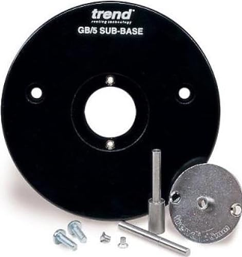 Trend Solides Laminat-Untergrundsystem-Komplettset mit Ausrichtungsstiften und Buchse für Triton TRB001 und MOF001, GB/5/Q von TREND