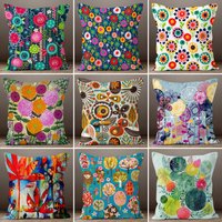 Abstrakte Bunte Kissenhülle | Helle Blumen Lebendiges Mehrfarbiges Dekokissen Wohnzimmer Dekor Geschenk Abstrakte Bunte Kissenhülle | Helle Blumen Lebendiges Mehrfarbiges Dekokissen Wohnzimmer Dekor Geschenk von TrendHomeDesign