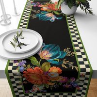Grüne Pflanzen Tischläufer, Sommer Trend Tischplatte, Florale Wohndekoration, Farbe Blätter Tischdecke, Dekorativer Tisch, Housewarming Geschenk von TrendHomeDesign