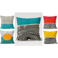 Mid Century Kissenbezüge, Nordics Scandi Kissen, Polka Dot Dekoratives Abstraktes Modernes Kunstdruck Geschenk Für Zuhause von TrendHomeDesign