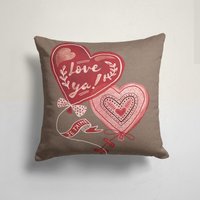 Rotes Herz Kissen, Kite Love Kissenbezug, Geschenk Für Ihn, Hochzeitsgeschenk, Valentinstag Kissenbezug Dekoration, Bauernhaus Dekor von TrendHomeDesign