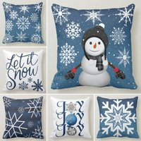 Schneemann Deko, Schneeflocken Kissenbezug, Schneeflocke Weiße Kissenhülle, Kinderzimmer Geschenk Zur Wohnungsweihung von TrendHomeDesign