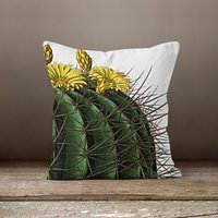 Sukkulente Kissenhülle, Kaktus Kissenbezug, Bunte Dekorativelumbar Geschenk Zur Wohnungsweihung, Blumen Kissenbezug von TrendHomeDesign