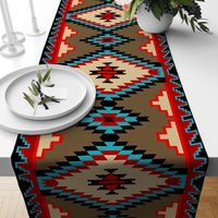 Tischläufer Terracotta Southwestern, Tischdecke von TrendHomeDesign