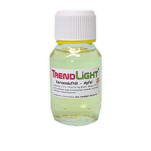 TrendLight Kerzen Duftöl Apfel 50 ml hochkonzentriert zum herstellen von Duftkerzen von TrendLight