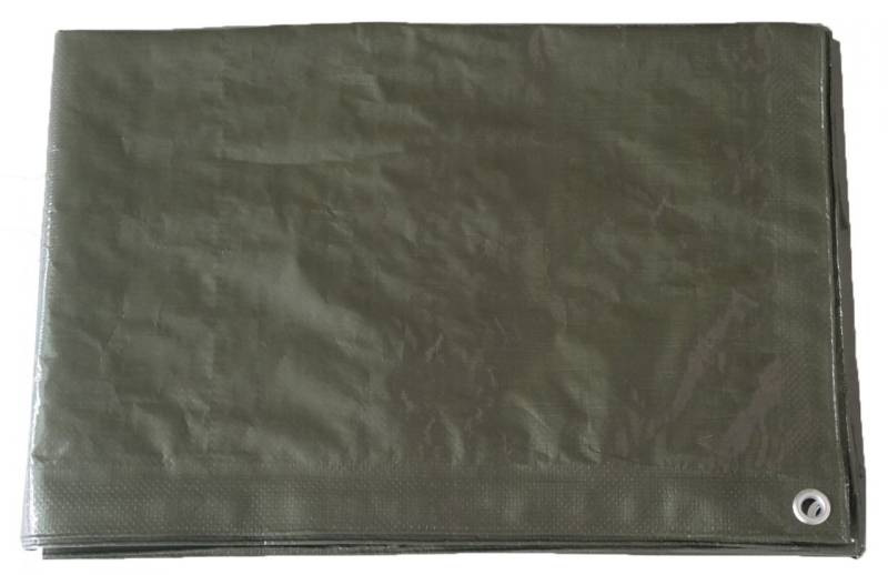 Gewebeplane mit Ösen grün, 6 x 8 m, 48 m² von TRENDLINE