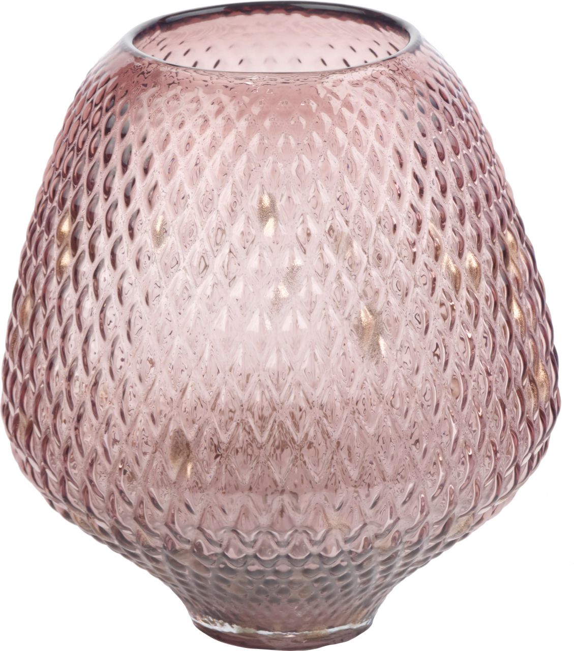 TrendLine Vase Glas 24,5 cm rose von TRENDLINE