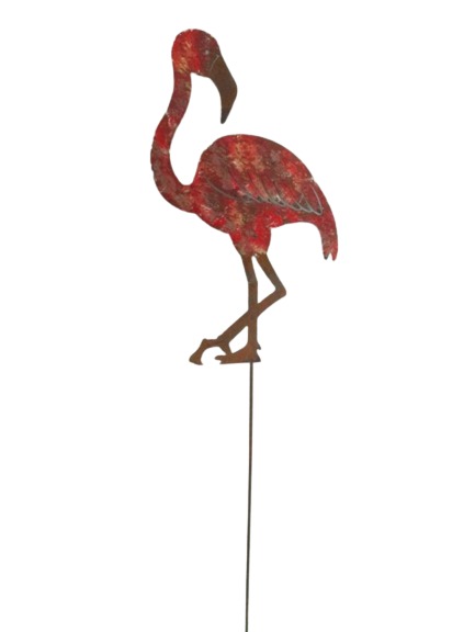 TrendLine Dekostecker Flamingo 124 x 22 cm rot von TRENDLINE