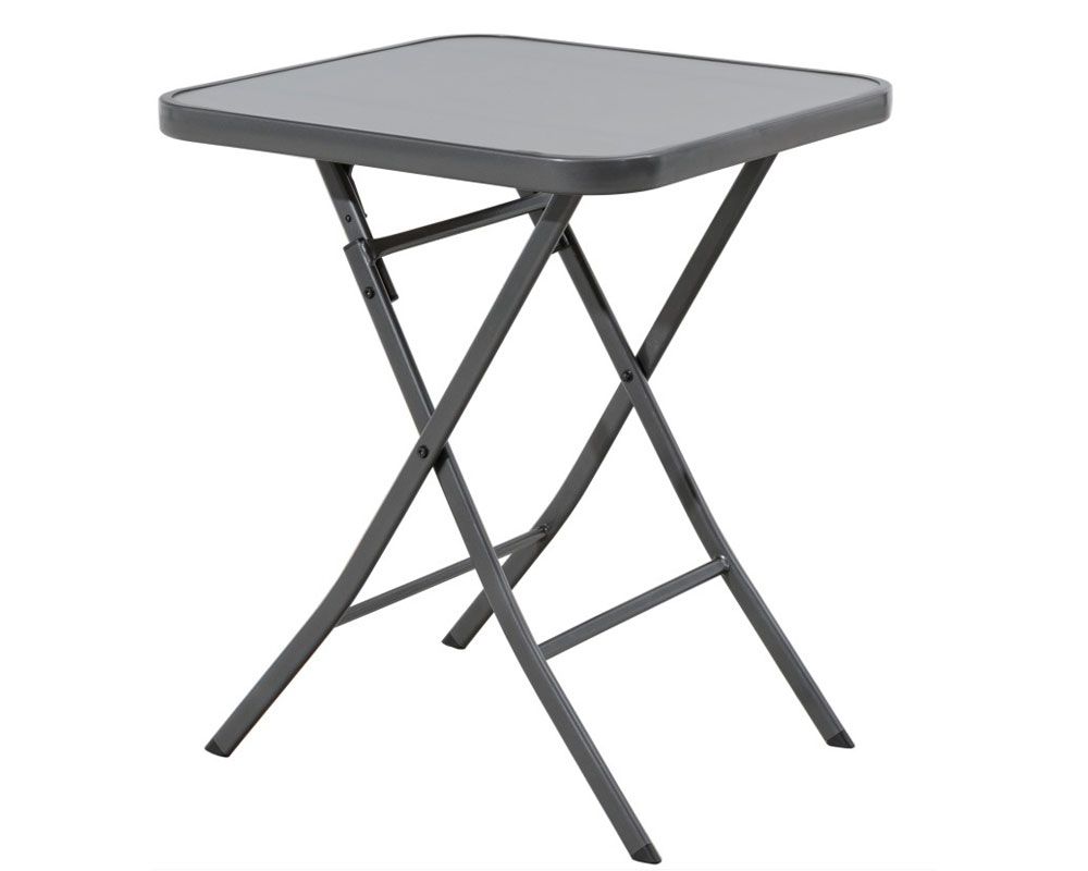 TrendLine Glastisch Terni klappbar anthrazit 60 x 60 x 71 cm TrendLine Glastisch Terni klappbar anthrazit 60 x 60 x 71 cm von TRENDLINE