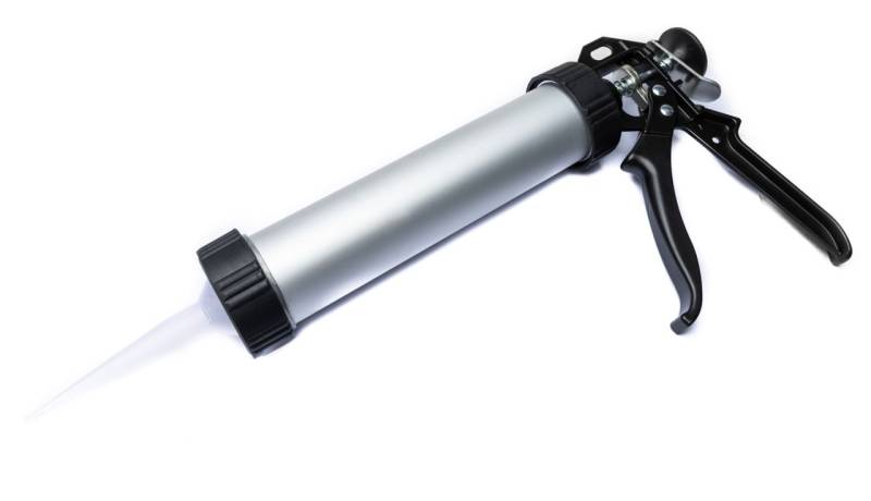 TrendLine Kartuschenpresse Aluminium 310 ml silber-schwarz mit Schnellspannhebel von TRENDLINE