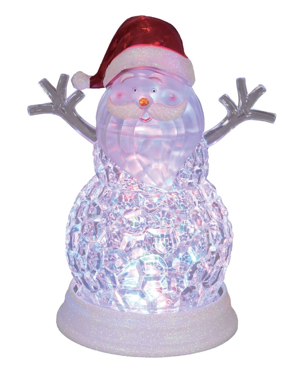 TrendLine LED Acrylfigur Weihnachtsmann 29 x 15 cm bunt mit Timer von TRENDLINE