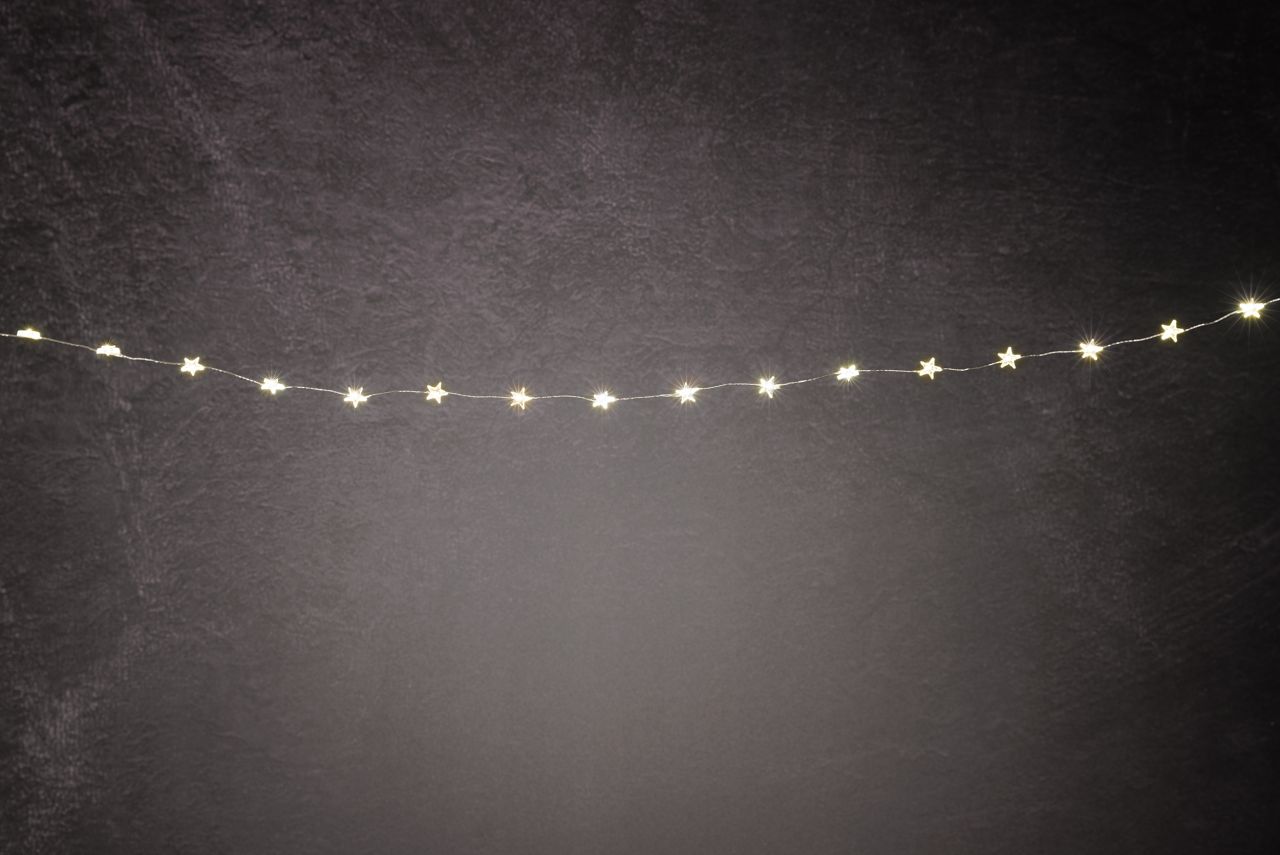 TrendLine LED-Lichterkette Micro Sterne Außen 5,8 m warmweiß von TRENDLINE