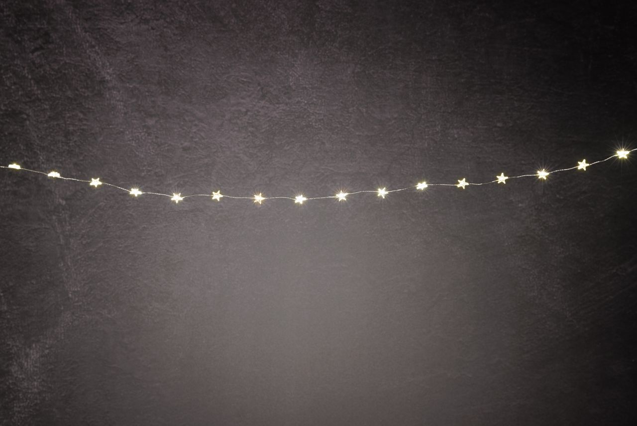 TrendLine LED-Lichterkette Micro Sterne Außen 11,6 m warmweiß von TRENDLINE