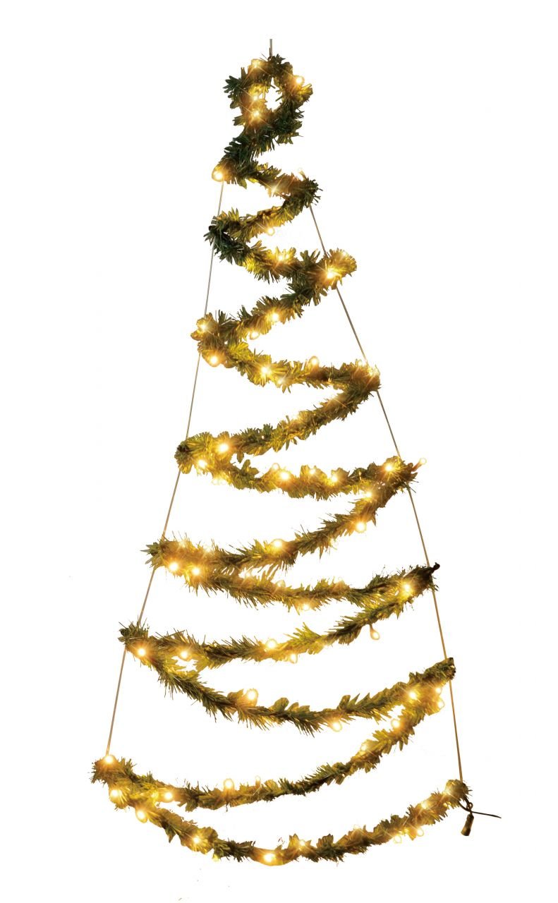 TrendLine LED Aufhänger Tannenbaum 150 cm warmweiß Außen mit Timer von TRENDLINE