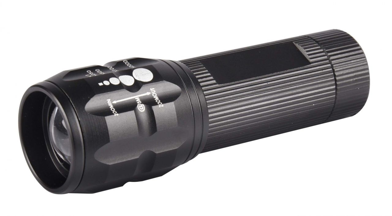 TrendLine LED Taschenlampe inkl. Zoom-Funktion, schwarz von TRENDLINE