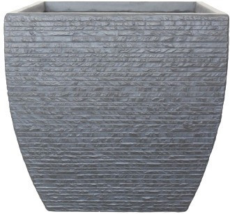 TrendLine Pflanztopf Schiefer-Brickoptik 30,5 x 30,5 x 30,5 cm von TRENDLINE