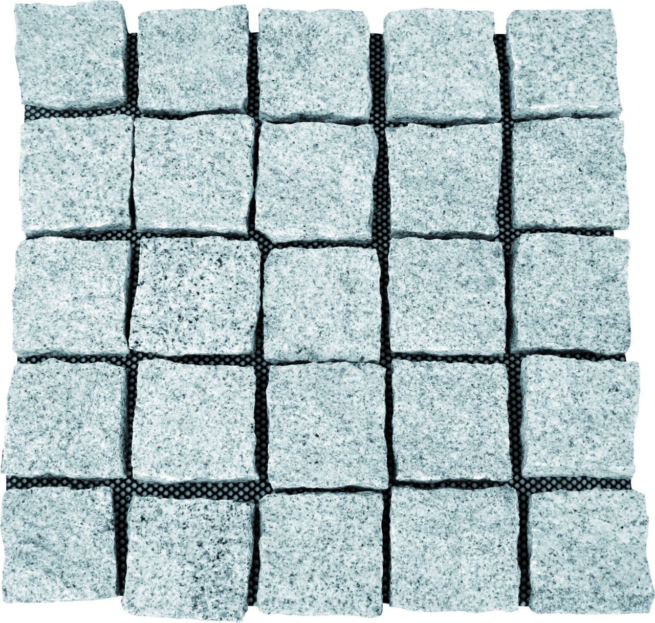 TrendLine Pflasternetz Granit 50 x 50 x 3,5 cm grau Steingröße: ca. 10 x 10 x 3,5 cm von TRENDLINE
