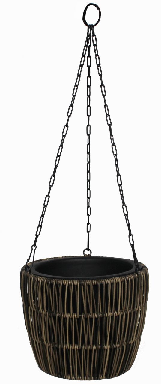 TrendLine Polyrattan Hängeampel Ø 22 x 18 cm mit Einsatz TrendLine Polyrattan Hängeampel Ø 22 x 18 cm mit Einsatz von TRENDLINE